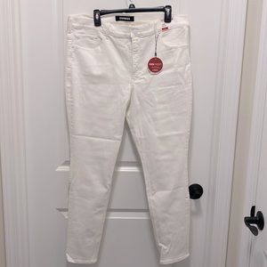 NWT high rise legging jeans in white